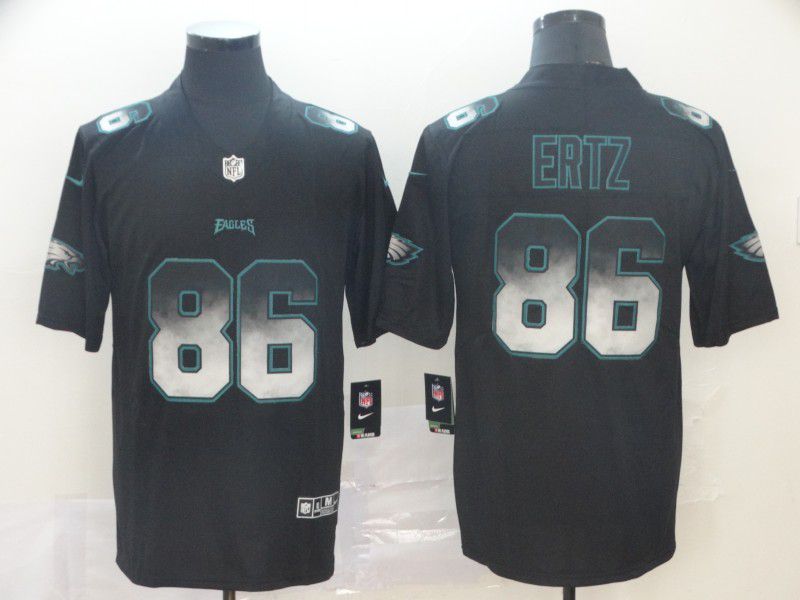 Men Philadelphia Eagles #86 Ertz Nike Black Smoke Fashion Limited NFL Jerseys